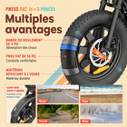 Gyrocopters - Trottinette électrique Vortex pour adultes et adolescents - Vitesse 32 km/h - Autonomie 28 km - Application - Noir-6