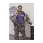 TechNiche TECHKEWMC — Veste de refroidissement par changement de phase, bleu, M/G-Modèle à encolure en V avec fermeture à glissière, 100 % coton, lavable à la machine, doublure thermique, quatre (4) pochettes de polyuréthane à changement de phase COOL PAX