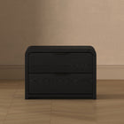 Manhattan Comfort - Table de nuit moderne Grace 28" à 2 tiroirs - Noir - Lot de 2-9