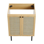 Modway - Chaucer 24" Armoire de toilette de salle de bain (lavabo non inclus) - Chêne-Stratifié à grain de bois