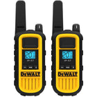 DEWALT - DXFRS800 Talkie-walkie GMRS robuste avec oreillettes de surveillance - lot de 4-Norme IP67 étanche à la poussière et à l'eau