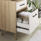 Modway - Maverick 24" Lavabo de l’armoire à vanité de la salle de bain non inclus - Oak White-Installations et bassin d’évier non inclus