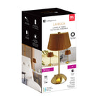Xtricity - Lampe de table tactile LED portable La Boca - Or-Activation tactile pour une utilisation facile