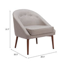 Zuo - Carter Fauteuil d’appoint - Gris-Garantie limitée de 3 ans