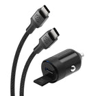 Scosche -  mini chargeur USB-C Power Delivery pour l’auto - Noir-Connecteur USB-C certifié : Ce chargeur avec câble USB-C assure la compatibilité et des vitesses de recharge rapides