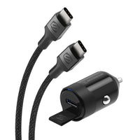 Scosche -  mini chargeur USB-C Power Delivery pour l’auto - Noir-Connecteur USB-C certifié : Ce chargeur avec câble USB-C assure la compatibilité et des vitesses de recharge rapides
