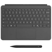 Microsoft - Clavier Surface Pro 12 pouces avec stylet mince - anglais - Ardoise-La polyvalence de niveau supérieur se trouve dans le clavier parfait et haut de gamme, doté d’un grand pavé tactile en verre et de la nouvelle touche Copilot pour la puissance de l’IA à portée de main. Un plateau de rangement intégré pour stylo Surface Slim offre une recharge sécuritaire et facile.
