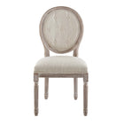 Modway - Arise Français vintage Tissu rembourré Fauteuil d’appoint de salle à manger Ensemble de 2 - Beige-8