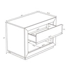 Manhattan Comfort - Table de nuit contemporaine Soren 32" à 1 tiroir - Chêne naturel-Comprend un grand tiroir pour un rangement dissimulé et une niche ouverte pour les essentiels du quotidien