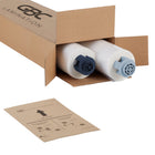 GBC - Rouleaux de pellicule thermique Ezload Ultima 35 - transparent - 5 mil - 12 po x 100 pi - paquet de 2-Les capuchons d'extrémité bleu clair et bleu foncé à code couleur indiquent la bonne façon de charger la pellicule, ce qui évite le chargement accidentel à l'envers