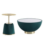 Manhattan Comfort - Ensemble de 2 tables : table basse Anderson moderne 71,5 cm et table d’appoint 40 cm - Vert-Ensemble de table basse moderne et de table d’appoint pour salon