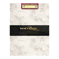 Mead - West Village Porte-bloc avec pince, 12,5 po H x 9,5 po l, Blanc/gris à motif floral-Design élégant West Village avec finition extérieure raffinée