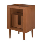 Modway - Cassia 24" Bois de teck Armoire de toilette de salle de bain (lavabo non inclus) - Naturel-8