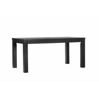 Bureau Gry Mattr Parsons Desk - Noir-Bureau rectangulaire avec des pattes verticales solides