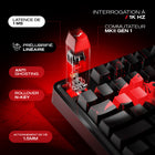 Cybeart - Nighthawk 75 Clavier De Jeu Sans Fil Rgb Tkl Trimode - The Batman-La batterie de 4000 mAh offre une autonomie de 266 heures avec les lumières RGB éteintes et de 22 heures avec les lumières RGB allumées