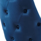 Modway - Adorn Performance Velvet Fauteuil d’appoint de salle à manger Ensemble de 2 - Marine-Capacité du poids de la chaise : 300 lbs.