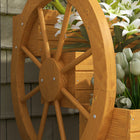Outsunny - Jardinière surélevée à 3 niveaux - teck-Fabriqué en bois de sapin et conçu pour être placé à l’extérieur
