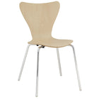 Modway - Revolve 3 pièces Ensemble à manger - White Natural-Empilables