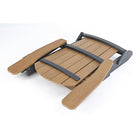 Backyard Lifestyles - Chaise Adirondack pliante avec porte-gobelet - Brun/Noir-Assemblage rapide et facile.