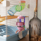 PawHut - Cage à Hamster 5 Niveaux - Bleu Clair-Couleur : bleu clair et blanc