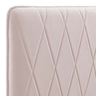 Modway - Leila Tête de lit King/King de Californie, Rose-Rembourrage en mousse dense