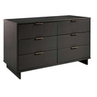 Manhattan Comfort - Granville commode moderne et double commode - gris foncé - ensemble de 2-17,72 po L x 55,04 po l x 48,98 po H