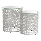 Zuo - Reden Table d’appoint - Argent - Ensemble de 2-Capacité de poids maximale: 350
