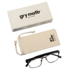 Gry Mattr - Lunettes De Lecture Anti-Lumière Bleue Zurich Éco +2.50-Protection contre la lumière bleue des écrans numériques. Réduit la fatigue oculaire