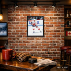 Frameworth - Wayne Gretzky serie classique 1987 Coupe Canada - toile encadree - 18.5" x 22.5"-Toile d'art de qualite museale professionnellement etiree et encadree dans un cadre noir elegant