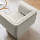 Modway - Tate Performance Velvet Chaise d’accent - Amande-Couture détaillée