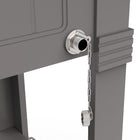 Permasteel - Glacière de patio style mobilier 80 pintes avec séparateur - gris foncé-Quatre roues pivotantes (dont deux verrouillables)