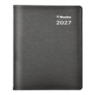 Blueline - 2027 agenda mensuel Net Zero Carbon avec reliure à double spirale – 8 7/8 po x 7 1/8 po – couleurs assorties – bilingue-Un mois par page double avec un bloc ligné par jour