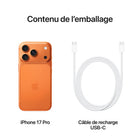 Apple - iPhone 17 Pro - 256 Go - Orange cosmique - Débloqué-CONÇU POUR APPLE INTELLIGENCE - Personnel, privé, puissant. Écrivez, exprimez-vous et faites-en plus sans effort