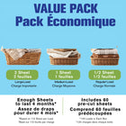 Happy Hour - Feuilles de lessive hypoallergéniques - Parfum frais - 60 feuilles-Fonctionne en eau froide et chaude: se dissout rapidement et lave en eau froide ou chaude pour un nettoyage complet tout en économisant l’énergie