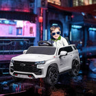 Aosom - Voiture électrique pour enfant 12v licenciée chevrolet tahoe - voiture électrique pour tout-petit - blanc-Batterie 12V 7Ah offrant jusqu’à 50 minutes d’autonomie avec une charge complète 