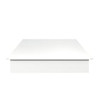 Nexera - Lit plateforme Valere Queen, Blanc-Style Épuré et Moderne : Rehaussez votre chambre avec les lignes épurées de notre lit plateforme, conçu pour compléter tout décor sans effort