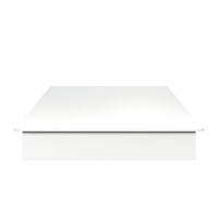 Nexera - Lit plateforme Valere Queen, Blanc-Style Épuré et Moderne : Rehaussez votre chambre avec les lignes épurées de notre lit plateforme, conçu pour compléter tout décor sans effort