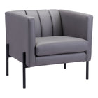 Zuo - Jess Fauteuil d’appoint - Gris-Assemblage requis