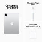 Apple - iPad Pro 11 po ecran Liquid Retina, Wi-Fi, puce M2, 128 Go, Argent-Prise en charge du survol avec l'Apple Pencil, pour des annotations et des croquis encore plus precis