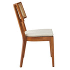 Modway - Caledonia Tissu tapis Chaise à manger Ensemble de 2 - Noyer beige-8
