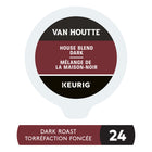 Van Houtte - Capsules K-Cup de café Mélange de la maison-noir - torréfaction foncée - pacquet de 24-Compatibilité : contient des capsules K-Cup authentiques, conçues pour garantir une qualité et une compatibilité garanties avec toutes les machines à café Keurig K-Cup.