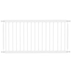 PawHut - Porte pour chien 26"-37" L - 18" H et 2 extensions - Blanc-Largeur réglable adaptée aux portes, couloirs et espaces étroits