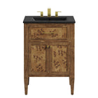 Modway - Elysian 24" Vanette de salle de bain - Noir brun-Assemblée requise