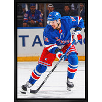 Artemi Panarin 20x29 sur toile Rangers Action-V - Toile encadree - 22" x 31"-Impression sur toile de qualité supérieure avec bordures enveloppées