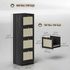 HOMCOM - Armoire à dossiers 4 tiroirs format lettre/A4 verrouillable - noir-Barres métalliques réglables adaptées aussi bien aux dossiers format A4 qu’au format lettre 
