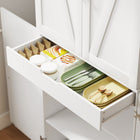 HOMCOM - Armoire de garde-manger de cuisine style ferme 72 po - blanc-Couleur : Blanc 