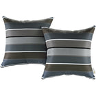 Modway - Terrasse extérieure Oreiller simple - Stripe-Remplissage en fibres de polyester moelleux
