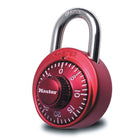 Cadenas anodisé à combinaison de 3 chiffres Master Lock - couleurs assorties-L’arceau de 7 mm de diamètre fait 19 mm de longueur et est fabriqué d’acier trempé, procurant ainsi une résistance supplémentaire aux objets tranchants.