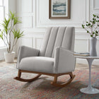 Modway - Sway Performance Velvet Fauteuil berçant - Gris clair-Tufting du chenal