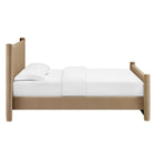Modway - Rael Performance Velvet Lit de plateforme complet, Taupe-Assemblée requise